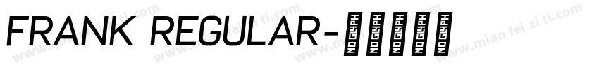 Frank Regular字体转换
